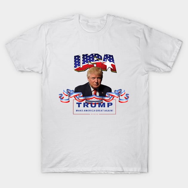 TRUMP 2016 - Make America Great Again T-Shirt by Manila